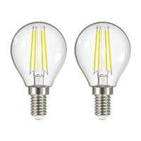 Argos Home 3.4W LED Filament Globe E14 Light Bulb - 2 Pack