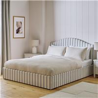 Argos Home Windsor Kingsize End Lift Ottoman Bed-Blue Stripe