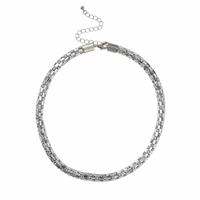 Liars & Lovers Silver Tone Jelly Rhinestone Collar Necklace