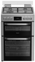 Hotpoint HDG6GDCWX 60cm Double Oven Gas Cooker - S/Steel
