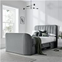 Time4Sleep Aspen Kingsize Side Lift Ottoman TV Bed - Grey