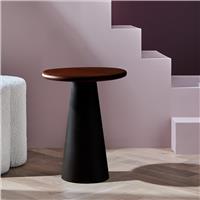 Habitat Collins Side Table - Black and Walnut