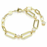 Swarovski Gold Tone Plated Crystal Constella Chain Bracelet