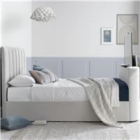 Time4Sleep Lucille Double TV Bed Frame - Grey