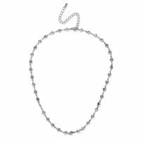 Freedom Stainless Steel Silver Heart Link Chain Necklace