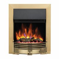 Dimplex Helmsdale 2KW Optiflame Electric Inset Fire - Brass