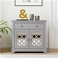 GFW Honiton 2 Door 1 Drawer Sideboard - Grey
