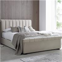 Time4Sleep Ascot Kingsize Side Lift Ottoman Bed - Beige