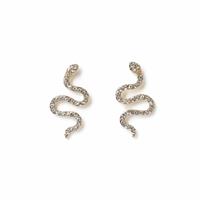 Freedom Gold Mini Snake Drop Earrings