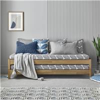 Time4Sleep Stacking Single Wooden Guest Bed - Oak