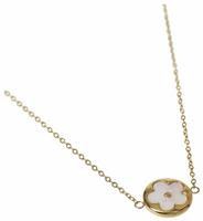 Liars & Lovers Stainless Steel Gold Tone Flower Necklace