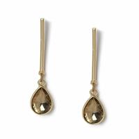 Freedom Gold Stone Stick Drop Earrings