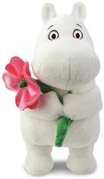 Aurora Moomin Standing With Pink Flower 6.5-inch Plush toy