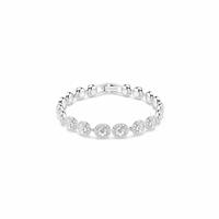 Swarovski Rhodium Plated Crystal Una Angelic Tennis Bracelet