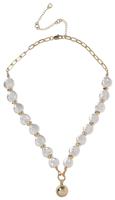 Liars & Lovers Gold Tone Ball Pendant Pearl Necklace