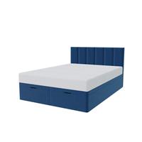 Millbrook Beds Double Fabric End Lift Ottoman Bed - Blue