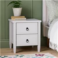 Argos Home Lucie 2 Drawer Bedside Table - Off White