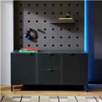 Habitat Landan 2 Drawer Low Unit Chest- Anthracite