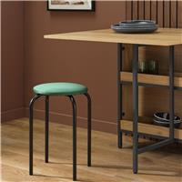 Argos Home Nyla Velvet Stacking Stool - Green