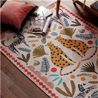 Habitat Global Animal Print Natural Cut Pile Rug - 230x160cm
