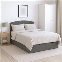 Millbrook Beds Superking Fabric Ottoman Bed - Grey
