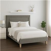 Millbrook Beds Border Double Wooden Bed Frame - Grey
