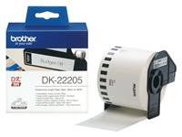 Brother DK-22205 Continuous Length Paper Tape Black on White