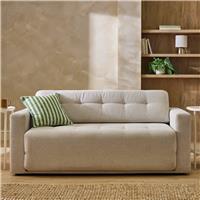 Argos Home Finn Fabric 2 Seater Sofa Bed - Natural