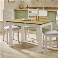 Argos Home Ashwell Extending 4 Seater Dining Table - Cream