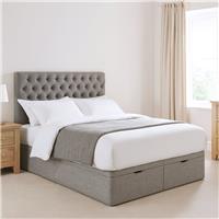 Millbrook Beds Superking Fabric End Lift Ottoman Bed - Grey
