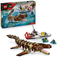 LEGO Jurassic World Mosasaurus Boat Mission 76974