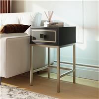 Frank Olsen Mia 1 Drawer Lamp Table - Black