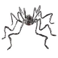 Premier 2.3m Giant Grey Furry Spider Halloween Decoration