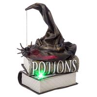 Premier Animated Witch Hat On Book Halloween Decorations