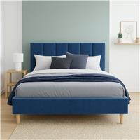 Millbrook Piper Superking Fabric Bed Frame - Blue