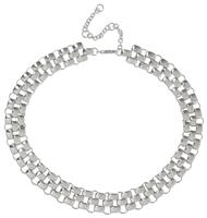 Liars & Lovers Silver Tone Watch Strap Chain Necklace