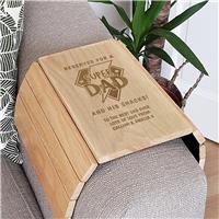 Personalised Super Dad Sofa Tray