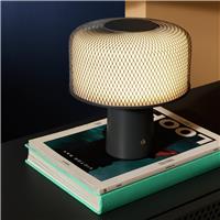 Habitat Marlo Rechargeable LED Touch Table Lamp - Charcoal