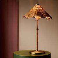 Habitat Norah Rattan Table Lamp - Natural