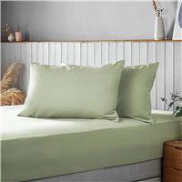 Silentnight Supersoft Plain Standard Pillowcase Pair - Green