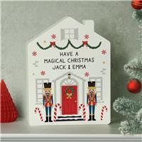 Personalised Message Nutcracker House Ornament