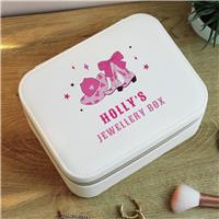 Personalised Message Cowgirl Travel Jewellery Box
