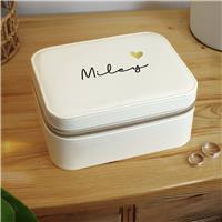 Personalised Message Travel Jewellery Box