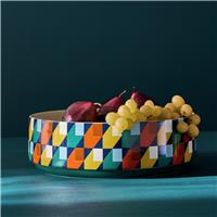 Habitat Geo Cube Stoneware Serving Bowl