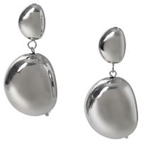 Liars & Lovers Silver Tone Pebble Drop Earrings