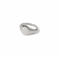 Uncommon Souls Silver Tone Signet Ring - S/M