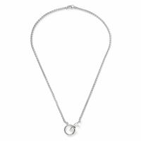 Uncommon Souls Men's Silver Stainless Steel Pendant Necklace