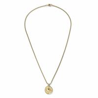 Uncommon Souls Men's Gold Stainless Steel Pendant Necklace