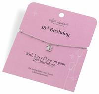 Hot Diamonds Sterling Silver 18th Birthday Charm Bracelet