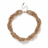 Freedom Gold Chunky Twist Chain Necklace